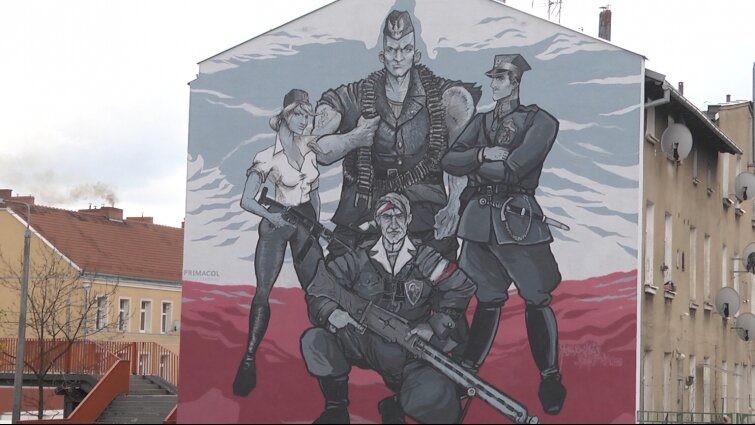 Sonda: mieszkańcy Oruni na temat muralu przedstawiającego Żołnierzy Wyklętych w komiksowej wersji 