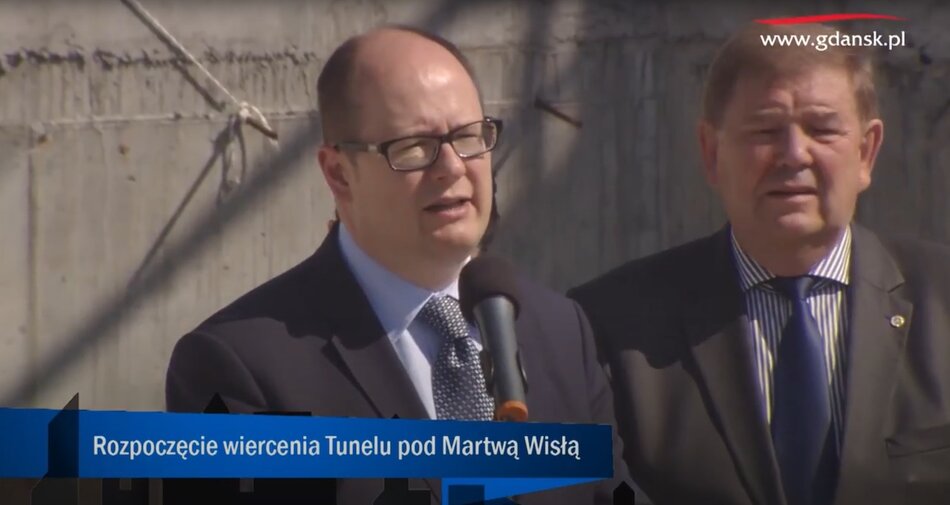 Rozpoczęcie wiercenia Tunelu pod Martwą Wisłą w Gdańsku