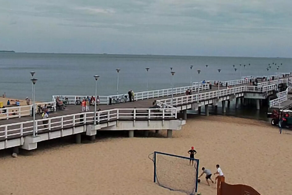 Kamera online -widok na plażę w Brzeźnie