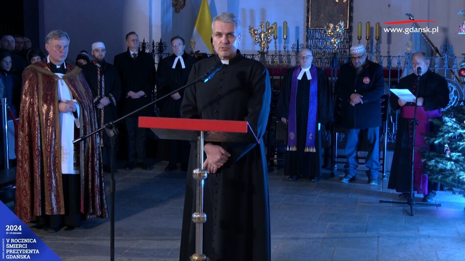 Modlitwa międzywyznaniowa w 5. rocznicę śmierci prezydenta Adamowicza