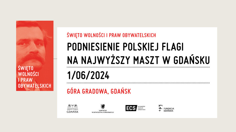 Podniesienie flagi państwowej na najwyższy maszt w Gdańsku