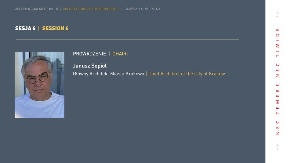 Session 006. Architecture of the Metropolis Conference.