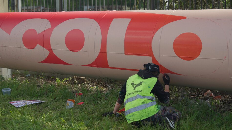 Są już pierwsze graffiti przy Jana z Kolna