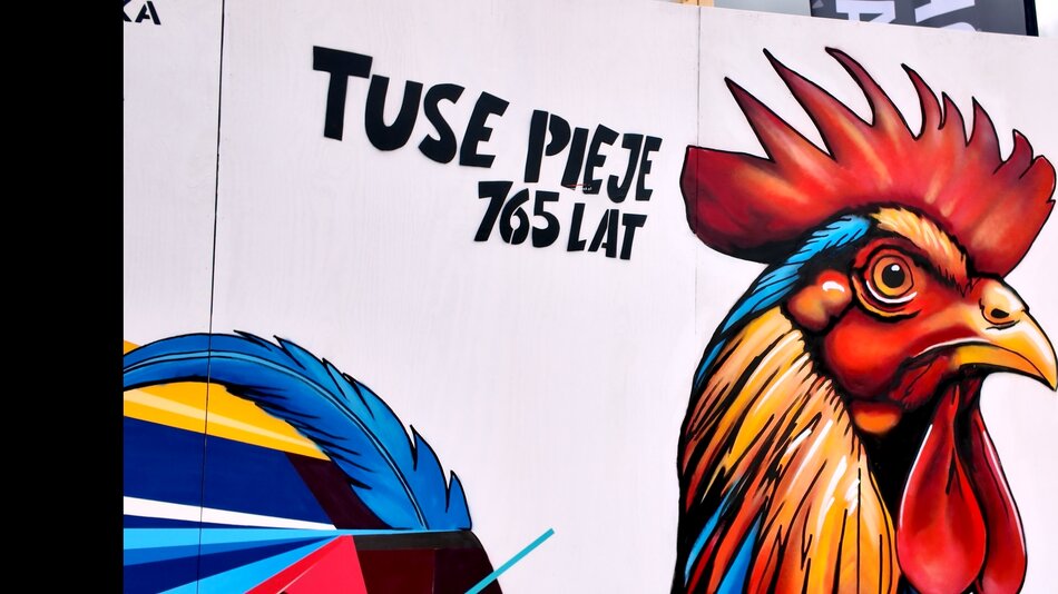 Mural TUSE na Jarmarku św. Dominika 