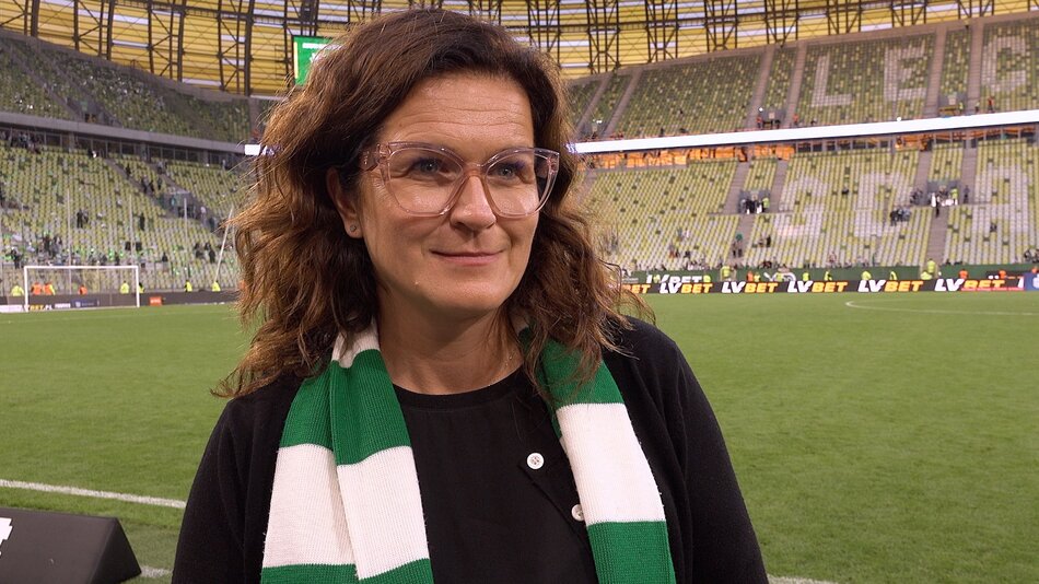 Prezydent Aleksandra Dulkiewicz po derbach