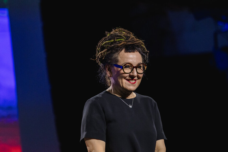 Olga Tokarczuk w Centrum św. Jana