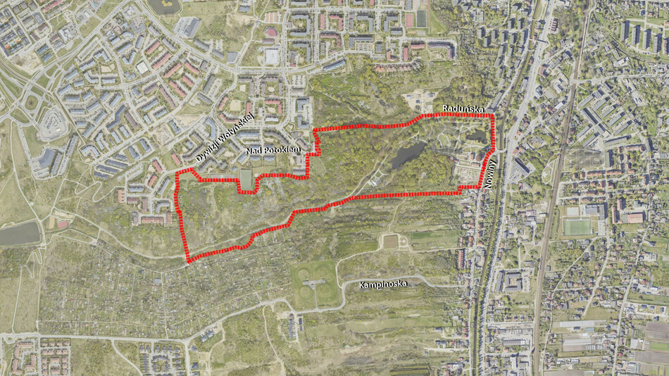 Park Oruński – zmiany przestrzenne w rejonie parku