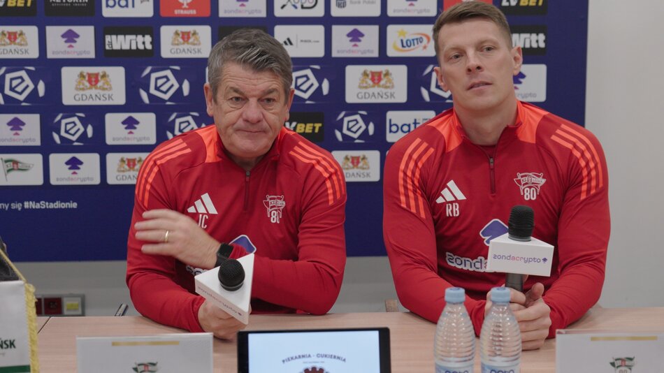 Konferencja Lechii przed wyjazdem do Lecha Poznań