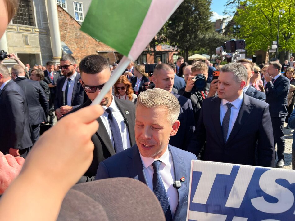 Péter Magyar w Gdańsku