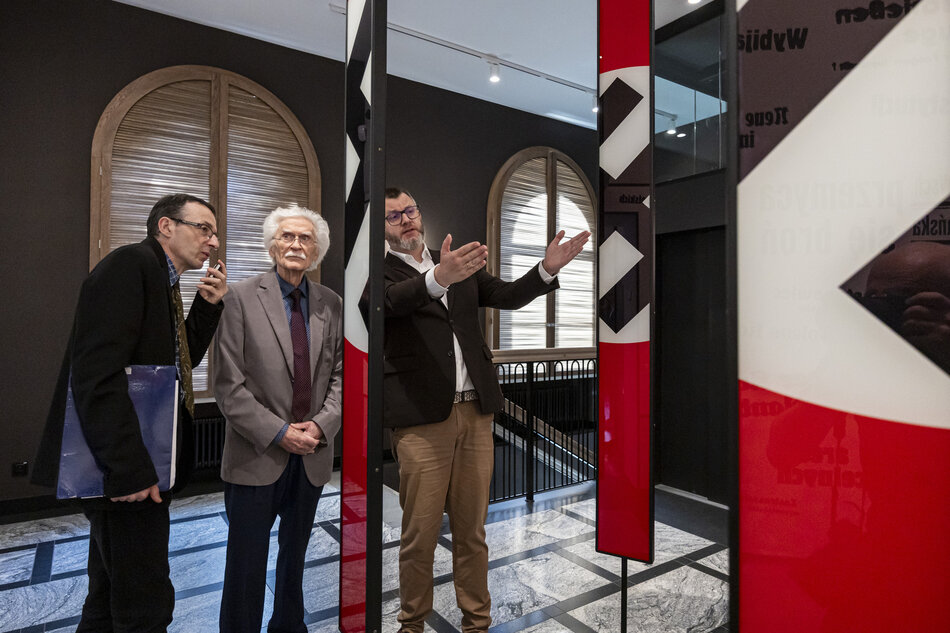 Dieter Schenk zwiedził nowe Muzeum Poczty Polskiej