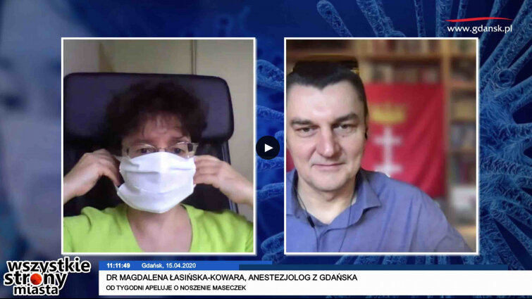 Od tygodni apeluje o obowiązek noszenia maseczek. Dr Magdalena Łasińska-Kowara, anestezjolog z Gdańska