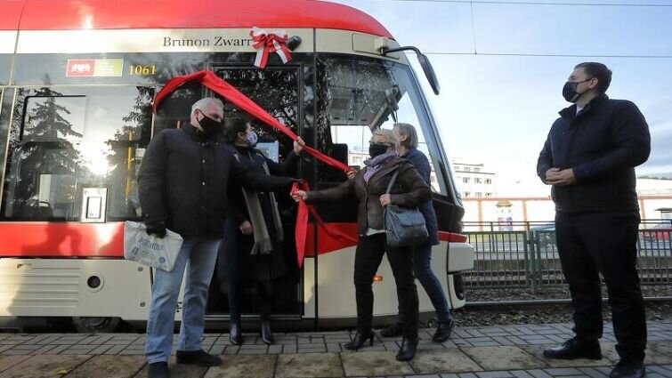 Brunon Zwarra patronem gdańskiego tramwaju