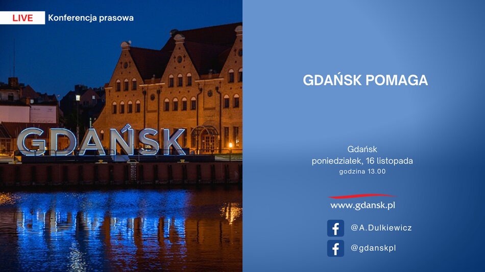 Gdańsk pomaga: konferencja prasowa