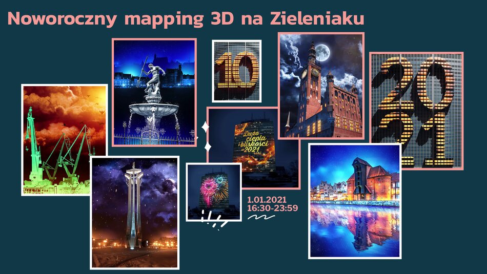 Mapping 3D w sylwestra i Nowy Rok