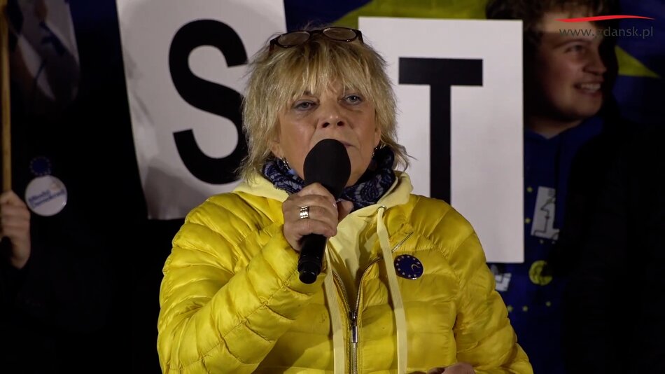 Manifestacja "My ZostajeMY w UE" - Dorota Stalińska