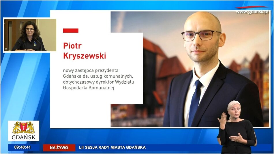 52. Sesja Rady Miasta Gdańska kadencji 2018-2023 2022.06.30