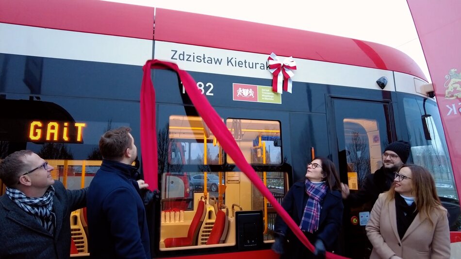 Nowy gdański tramwaj otrzymał imię prof. Zdzisława Kieturakisa