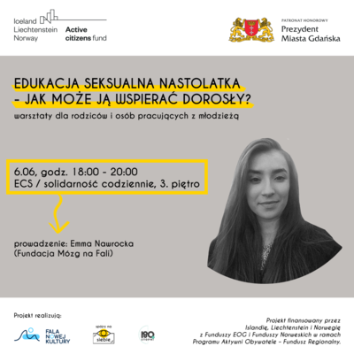 Link do opisu wydarzenia: Warsztaty dla rodziców i nauczycieli: Edukacja seksualna nastolatka



