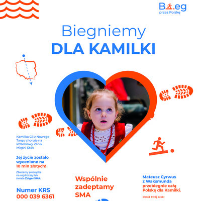 Link do opisu wydarzenia: Bieg przez Polskę - biegiem dla Kamilki Gil