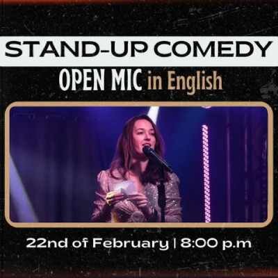 Link do opisu wydarzenia: Stand-up Comedy in English - Open Mic