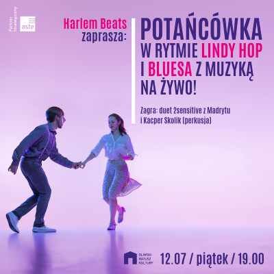 Link do opisu wydarzenia: Potańcówka w rytmie lindy hop i bluesa z muzyką na żywo