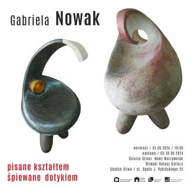 Link do opisu wydarzenia:  Gabriela Nowak "Pisane kształtem, śpiewane dotykiem"