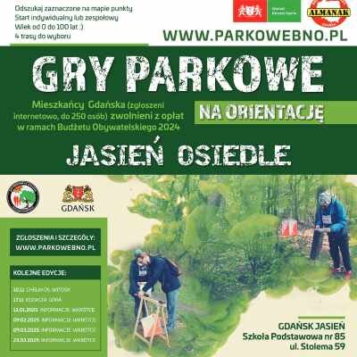 Link do opisu wydarzenia: Gry Parkowe na Orientację na Jasieniu