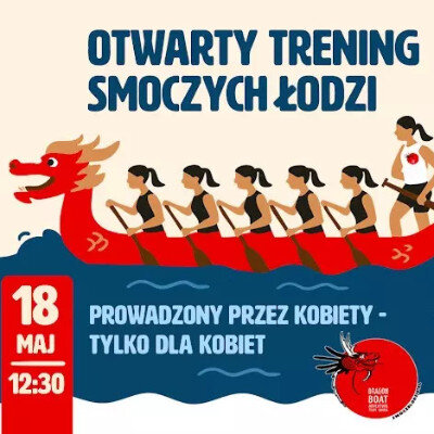 Link do opisu wydarzenia: Trening smoczych łodzi dla kobiet 