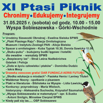 Link do opisu wydarzenia: Ptasi Piknik w Ptasim Raju