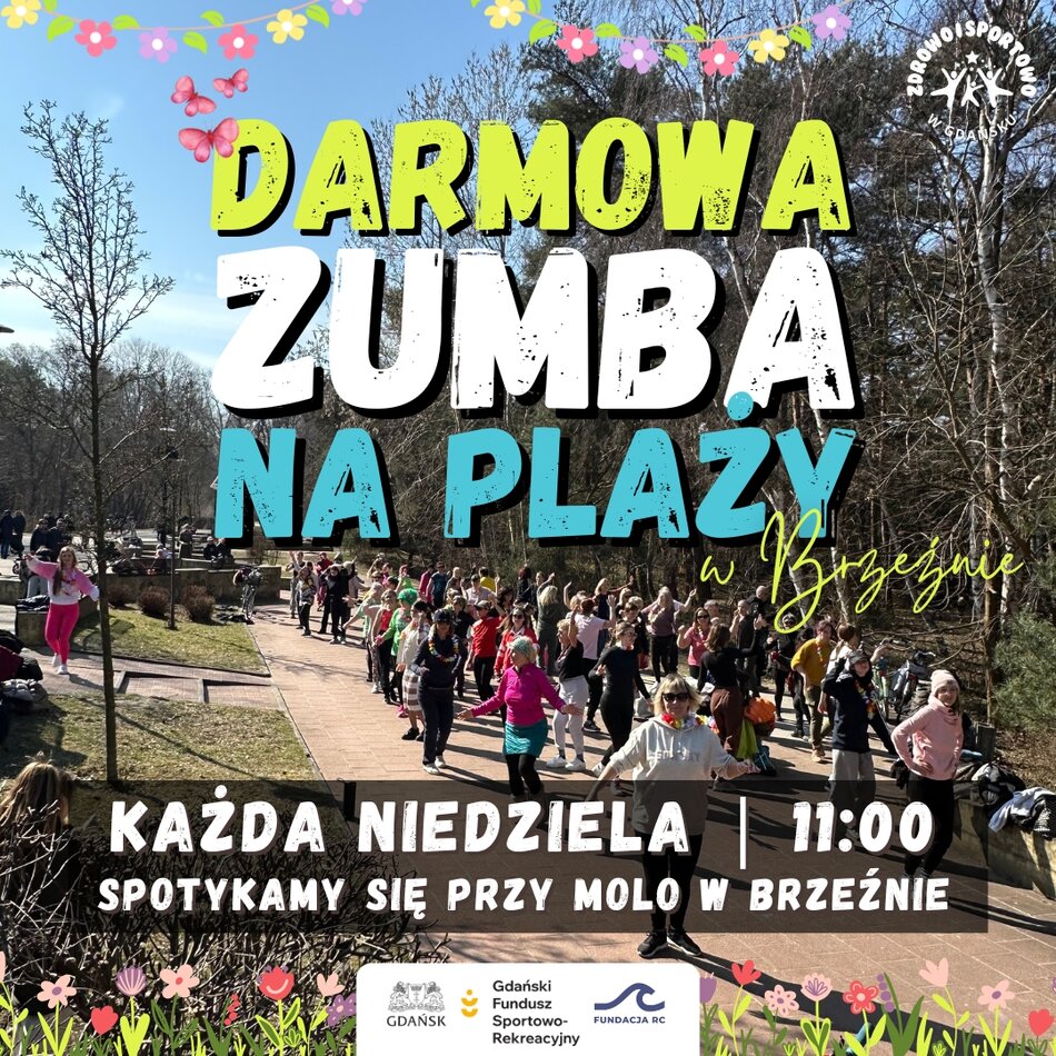 Link do opisu wydarzenia: Darmowa Zumba na plaży w Brzeźnie