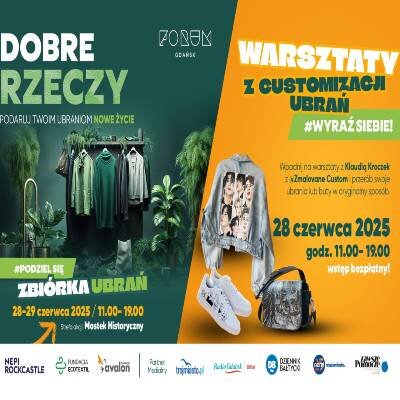 Link do opisu wydarzenia: Akcja „DOBRE RZECZY” w Forum Gdańsk 
