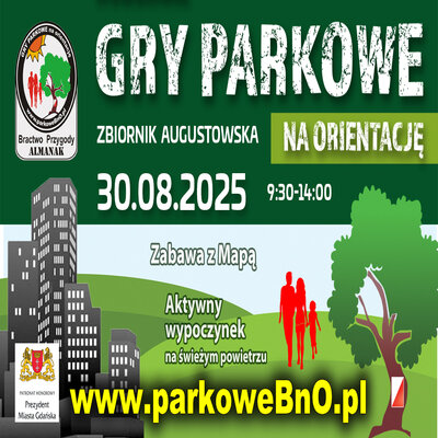 Link do opisu wydarzenia:  Gry Parkowe na Orientację Zbiornik Augustowska