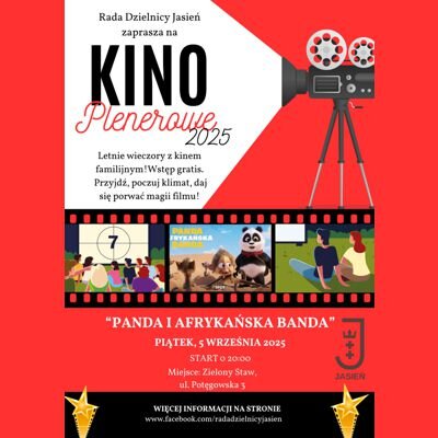 Link do opisu wydarzenia: Kino plenerowe przy Zielonym Stawie