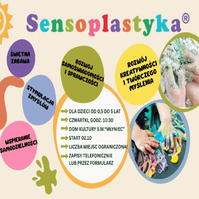 Link do opisu wydarzenia: Sensoplastyka ze Zmysłowiskiem