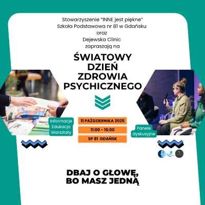 Link do opisu wydarzenia: Światowy Dzień Zdrowia Psychicznego w SP 81 - Gdańsk Osowa
