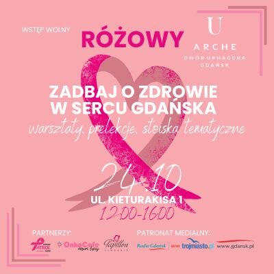 Link do opisu wydarzenia: Różowy Październik w sercu Gdańska – zadbaj o zdrowie w Różowym Dworze!