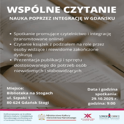 Link do opisu wydarzenia: Wspólne czytanie