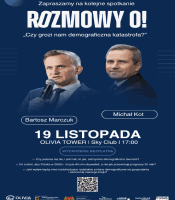 Link do opisu wydarzenia: Rozmowy O! „Czy grozi nam demograficzna katastrofa?”