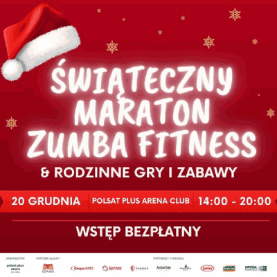 Link do opisu wydarzenia: Świąteczny Maraton Zumba Fitness & gry, zabawy i warsztaty dla całej rodziny!
