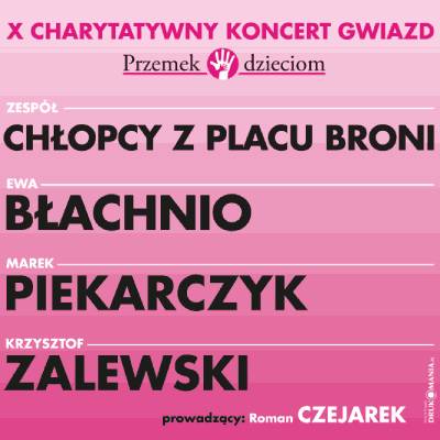 Link do opisu wydarzenia: X Charytatywny Koncert Gwiazd Przemek Dzieciom