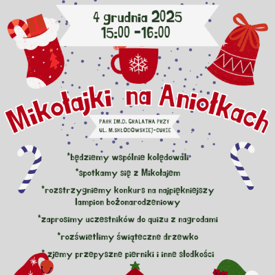 Link do opisu wydarzenia: Mikołajki na Aniołkach
