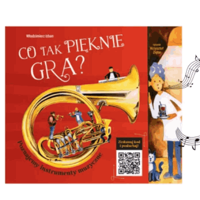 Link do opisu wydarzenia: spotkanie z książką Włodzimierza Izbana „Co tak pięknie gra? Poznajemy instrumenty muzyczne”