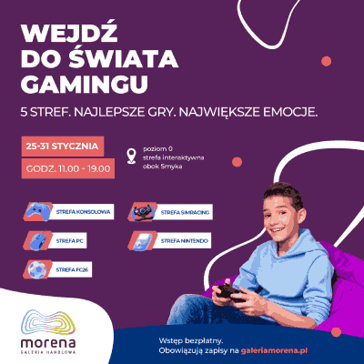 Link do opisu wydarzenia: Zimowa arena gamingu w Galerii Morena