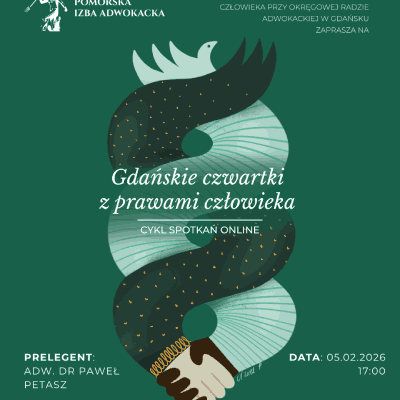 Link do opisu wydarzenia: Gdańskie czwartki z prawami człowieka