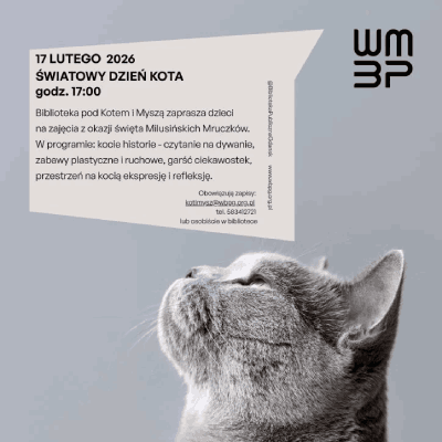 Link do opisu wydarzenia: Światowy Dzień Kota – zajęcia dla dzieci