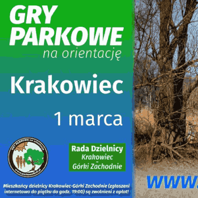 Link do opisu wydarzenia: Gry Parkowe na Orientację 