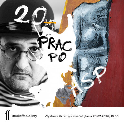 Link do opisu wydarzenia: wystawa „20 prac po ASP” Przemysław Wojtaś