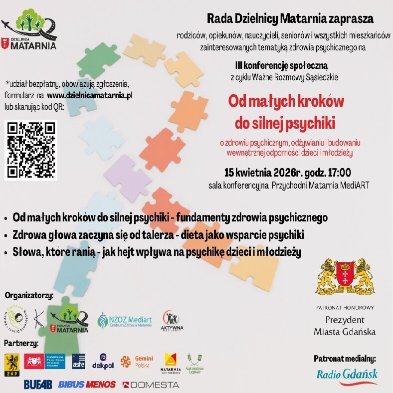 Link do opisu wydarzenia: Konferencja o zdrowiu psychicznym dzieci i młodzieży