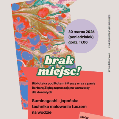 Link do opisu wydarzenia: Suminagashi – japońska sztuka malowania na wodzie