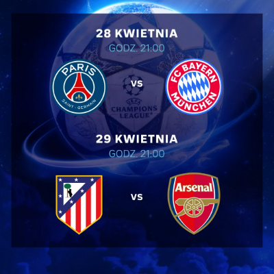 Link do opisu wydarzenia: Liga Mistrzów UEFA - Półfinał: Atletico Madryt - Arsenal
